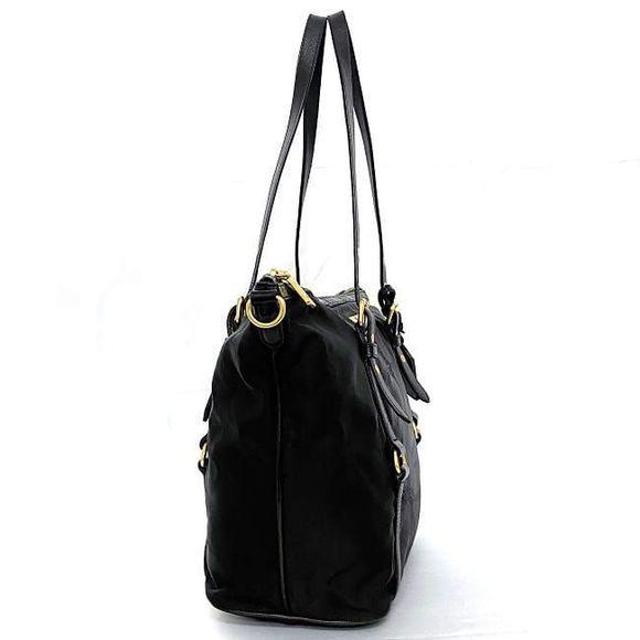 Prada Gold Bag Black Hardware Tote Nero - Picture 1 of 10